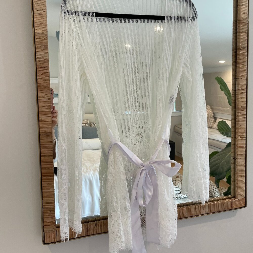 White Lace Robe - XS - Oh La La Cherie Brand